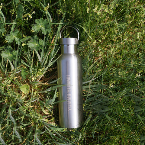 Termoflaske med svart bambuslokk – 1000 ml