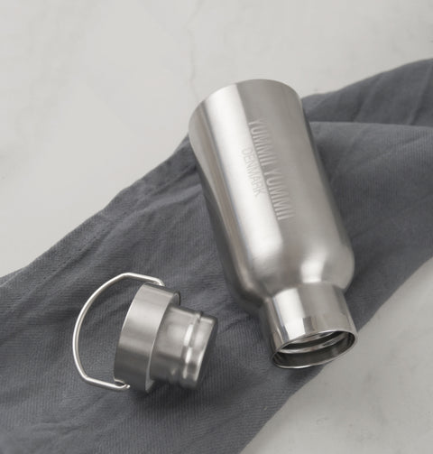 Thermos bottle with black bamboo lid - 350 ml