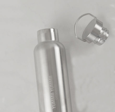 Thermos bottle with black bamboo lid - 600 ml