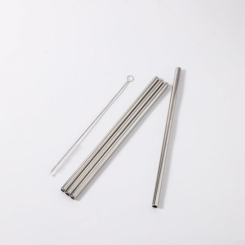 Steel straws 4-pack with kinks