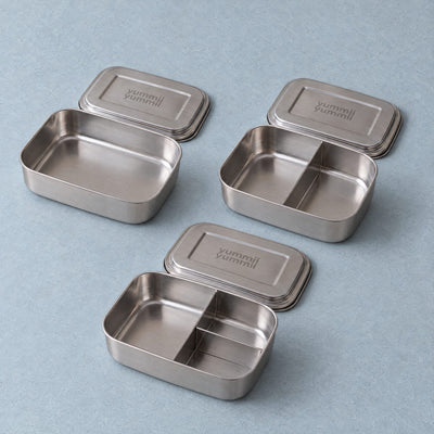 Bento Medium+ Pack – Set of 3 Lunch Boxes (1, 2 & 3 Compartments)