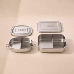 Große Edelstahl-Lunchbox 3 Fächer | 100% chemiefrei