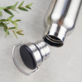 Yummii Yummii Termoflaske med sort bambus låg - 600 ml Thermo Bottles Stainless Steel 18/8