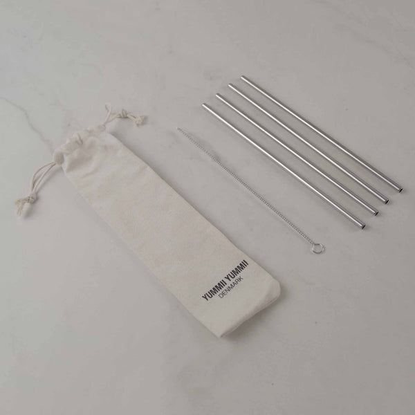 Steel straws 4-pack
