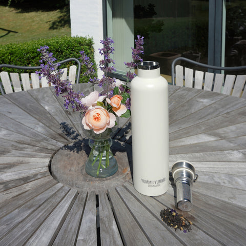 Yummii Yummii Pearl White Thermobottle Large Thermo Bottles Stainless Steel 18/8