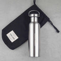 Yummii Yummii Termoflaske med sort bambus låg - 600 ml Thermo Bottles Stainless Steel 18/8