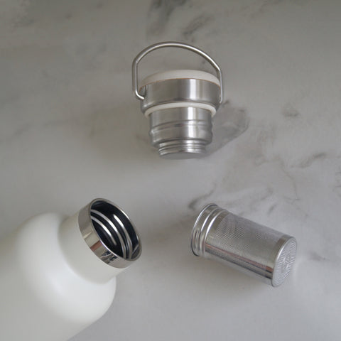 Yummii Yummii Pearl White Thermobottle Medium Thermo Bottles Stainless Steel 18/8