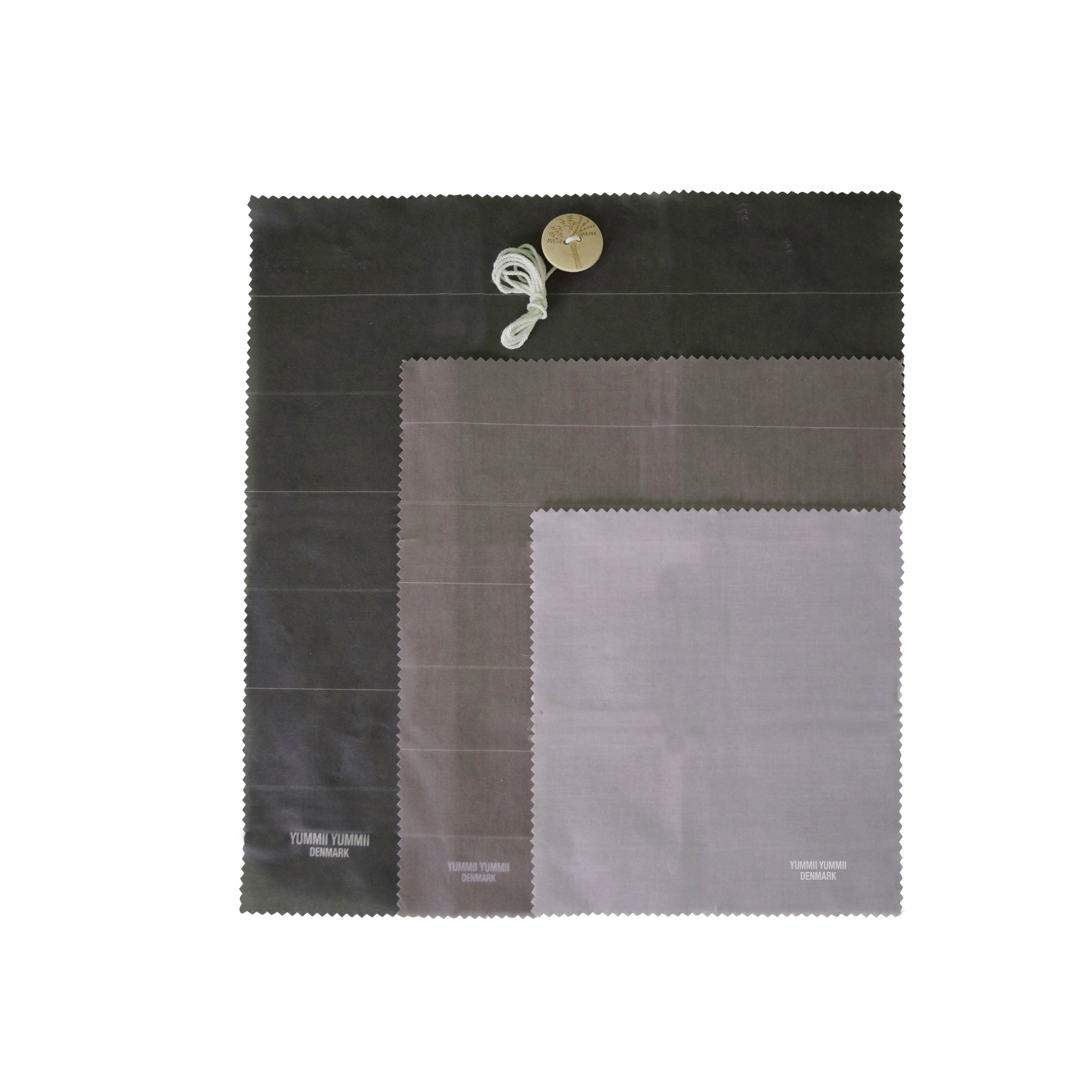 Yummii Yummii Beeswax wrap Earth Tones Square - 3 pcs. set Beeswax wraps Earth Tones