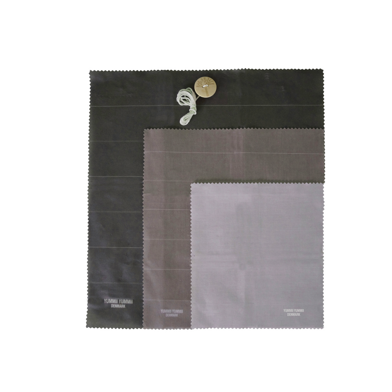 Beeswax wrap Earth Tones Square - 3 pcs. seen