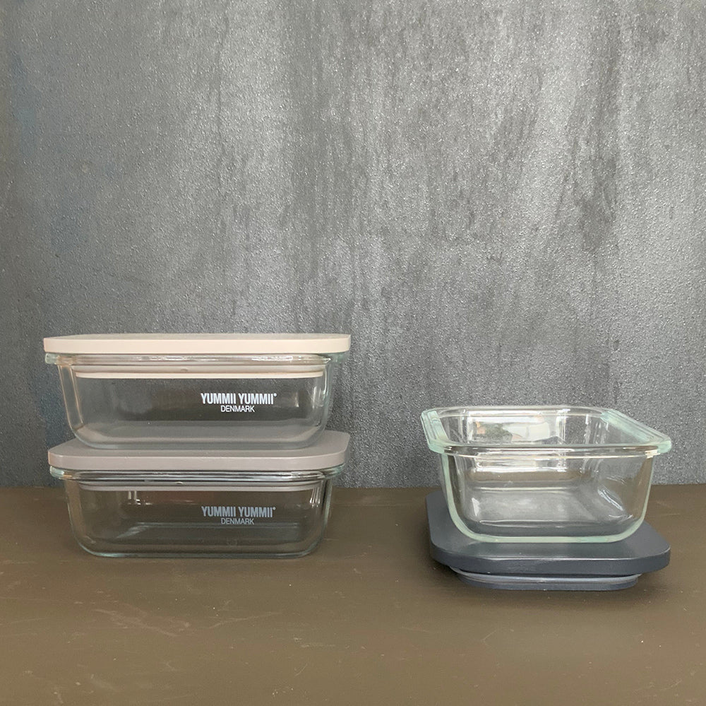 Yummii Yummii GLASS BOX PINECONE SMALL MEAL PREP Pinecone