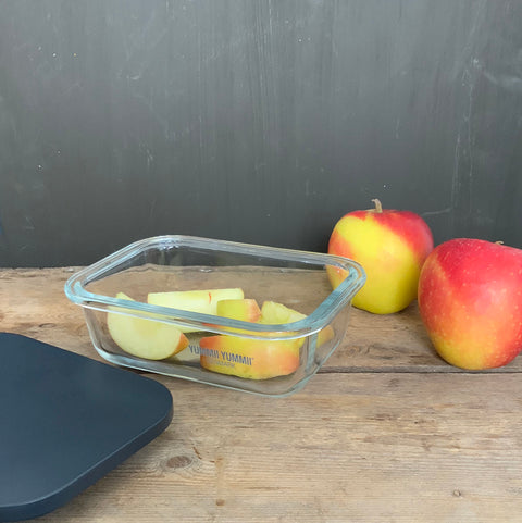 Yummii Yummii GLASS BOX STONE SMALL MEAL PREP stone