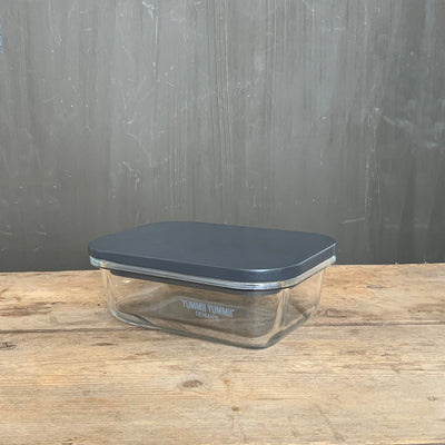 Yummii Yummii GLASS BOX STONE SMALL MEAL PREP stone