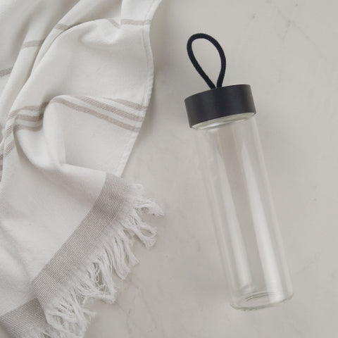 Yummii Yummii Glass Bottle 600 ml - Black Glass Bottles Borosilicate Glass