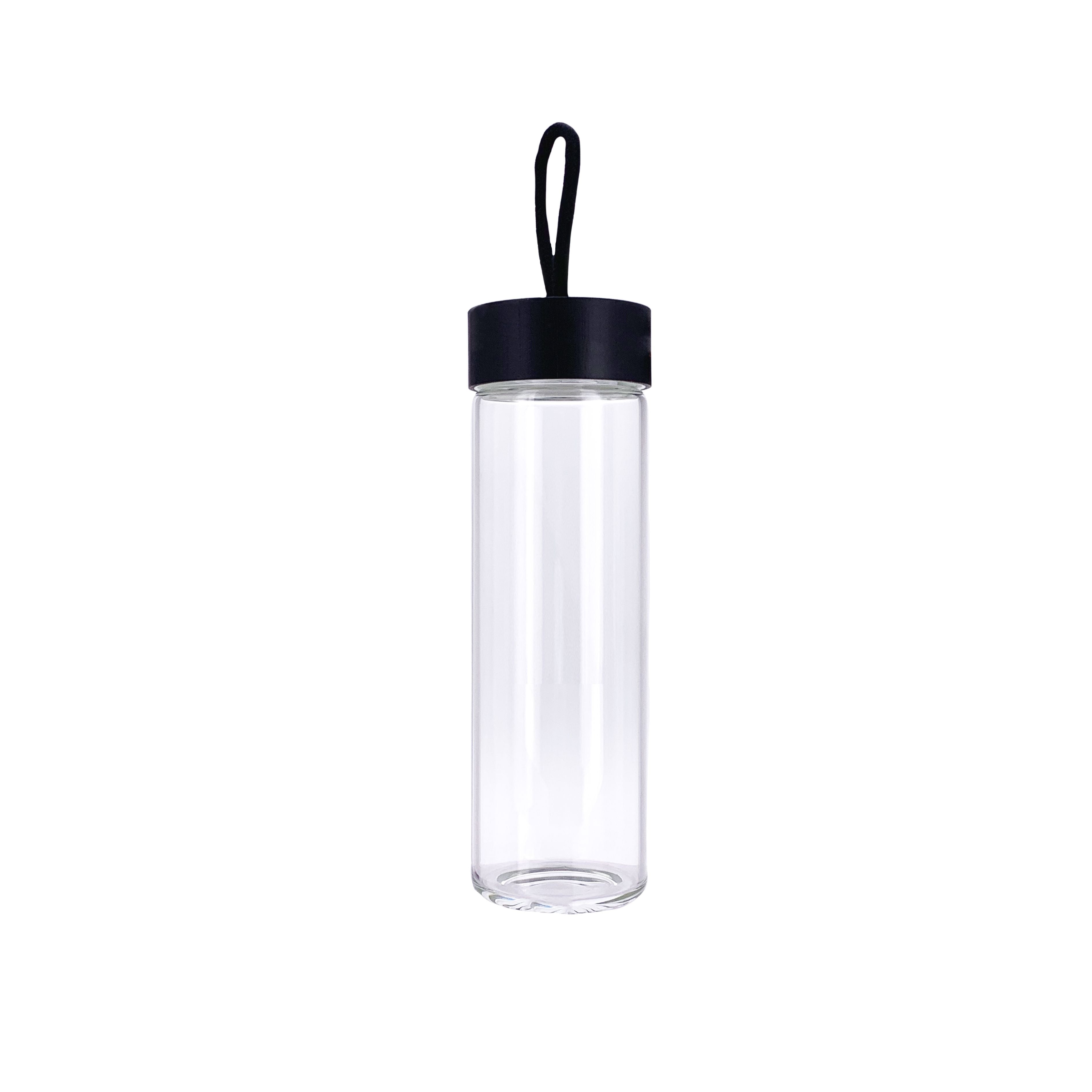 Yummii Yummii Glass Bottle 600 ml - Black Glass Bottles Borosilicate Glass