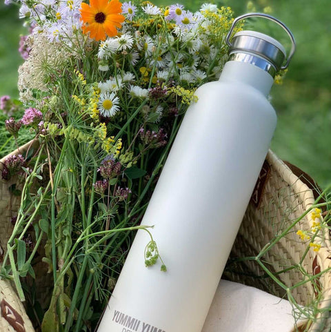 Yummii Yummii Pearl White Thermobottle Large Thermo Bottles Stainless Steel 18/8