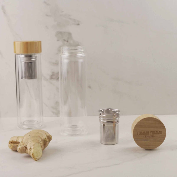 Thermos bottle with tea infuser